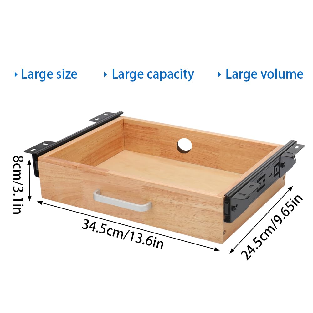 Cassetto sotto la scrivania, cassetto estraibile scorrevole montato sotto la scrivania, organizer per cassetti da scrivania, cassetti appesi per scrivania, organizer da scrivania nascosto per