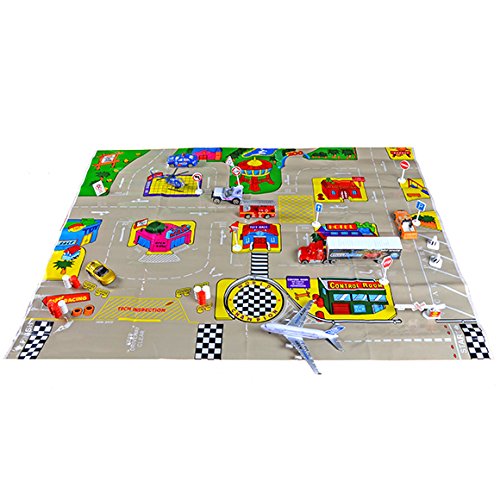 image for Joyin Toy JOYIN City Vehicles Cars Play Set Including 8 Vehicles, Road