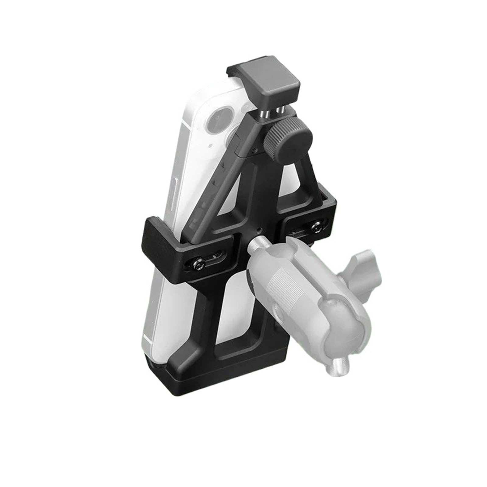 Support GPS Moto Support De Téléphone pour Moto, Fixation Guidon Réglable Et Rotative À 360° en Alliage D'aluminium avec Amortisseur