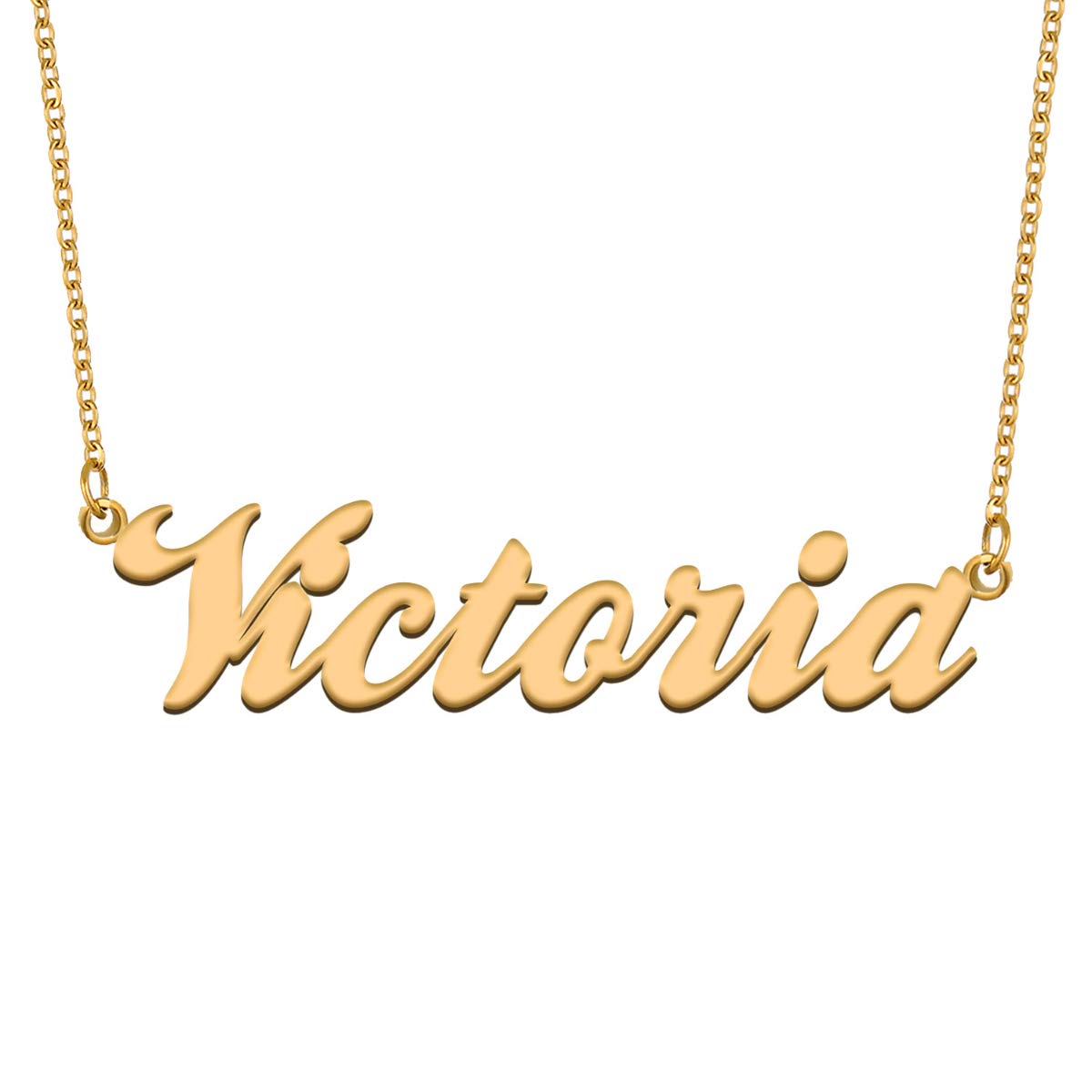 Dancing WolfCustom Name Necklace Personalized Customized Any Names Stainless Steel Jewelry for Womens Mothers