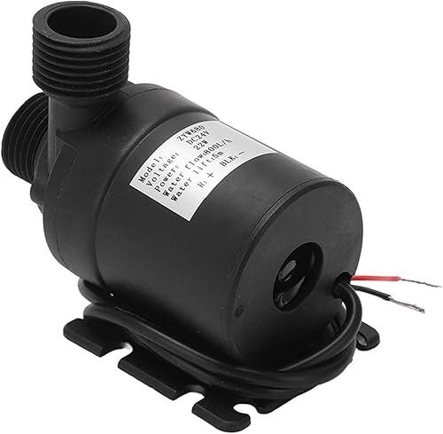 Bomba de agua sin escobillas DC 24V 22W 800LH IP68 impermeable 5M16.4ft cabeza de bombeo bomba de agua ultra silenciosa, para acuario, fuente,
