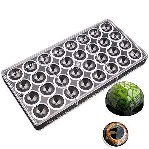 LoBake 32 cavities 2.7cm diameter half ball shape polycarbonate PC chocolate mold starry heven candy making mouls DIY bakery tools