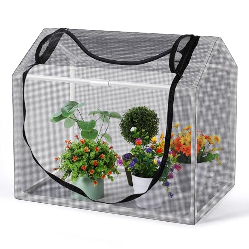 Mesh Plant Cover from Animals 23.62x15.75x19.69 Heavy Duty Mesh Plant Cover for Cats Bird and Pest Full Enclosure Netting Guard for Vetgetable Fruite Protection Indoor/Outdoor Garden