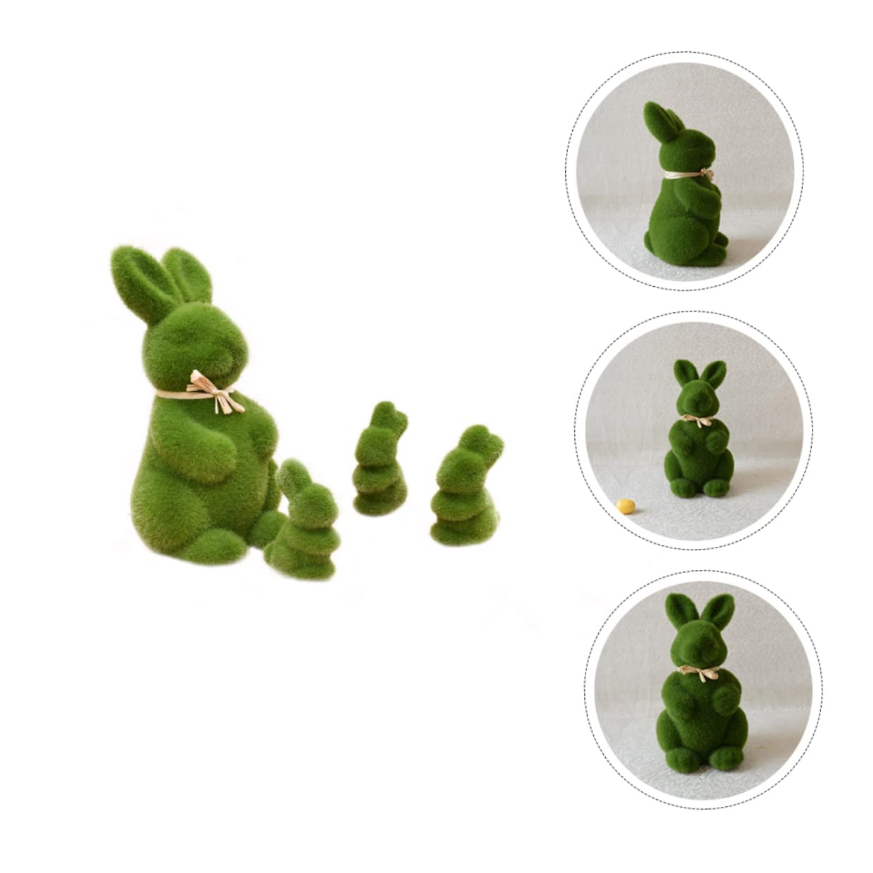 IMIKEYA 8 Pcs Lapin De Pâques Mousse Lapin Figurines Décor Floqué Mini Debout Figurine Accessoires Flocage Photo Ornement Peluche Faux Animal Enfant Mousse