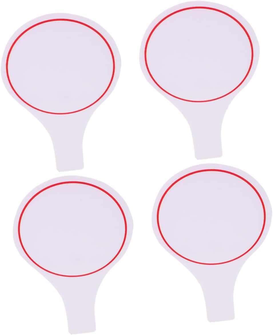 4pcs Single-Sided Dry Erase Scoreboard Handheld Paddle Foam for Sports Events Competitions