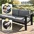 Solaste Aluminum Patio Furniture Set for All Weather, Oversized Metal Outdoor Furniture Set with 27.5" Deep Seating and 3.2" Wide Armrest, Outdoor Patio Conversation Sets with 10" Back Suport Cushion