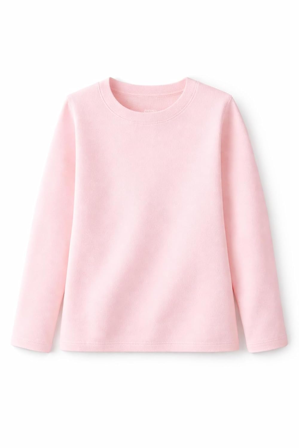 Blusa de Tricô Infantil Rosa Claro – Suéter Básico Liso para Criança – Confortável, Macio e Versátil – Tamanhos 6 e 8 Anos