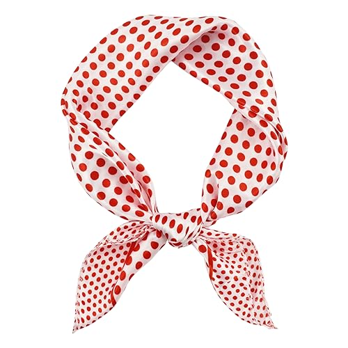 GERINLY Neckerchief Square Scarf Solid Color Accessories for Spri...
