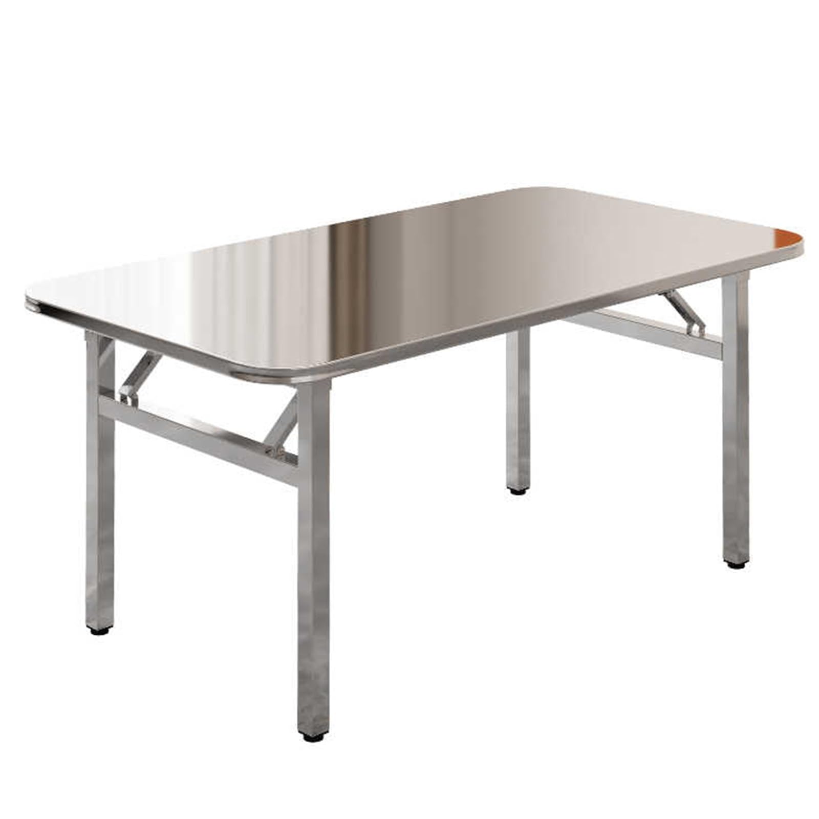Tavolo da lavoro da cucina, postazione di lavoro, per officina, garage, ufficio, casa, tavolo pieghevole in acciaio inox resistente
