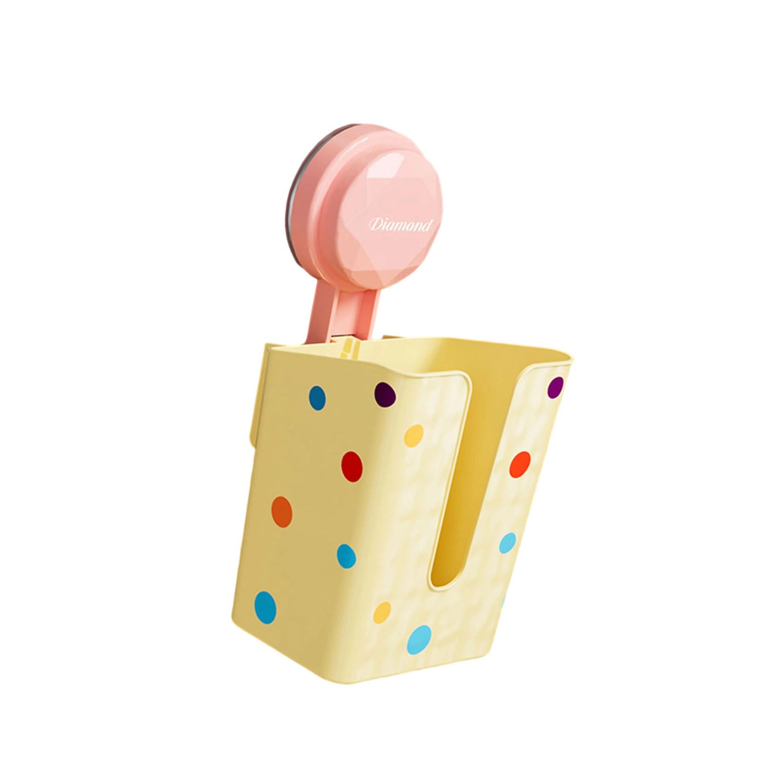 Wet Holder Space Saving Tissue Box Dispenser with Adhesive Mount for Countertop Shelf Organization Suction Cup Wet Holder