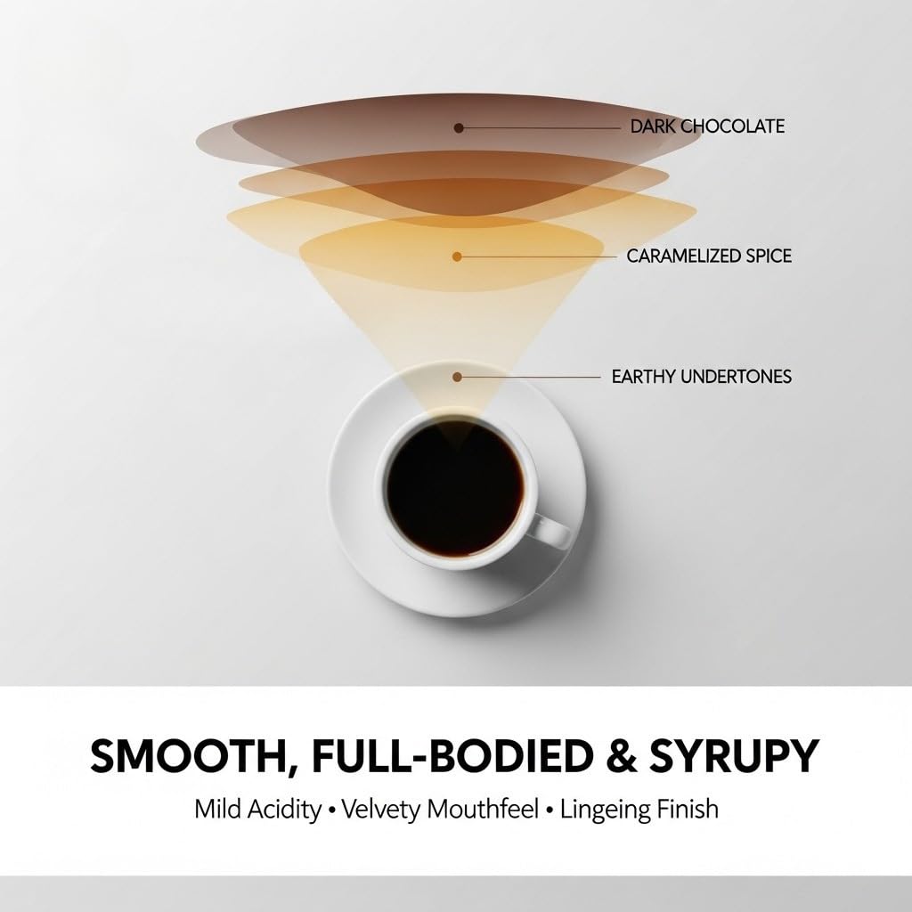 Sumatra Golden Pearl, Dark Roast, Single Origin, (Whole bean), 1 Lb
