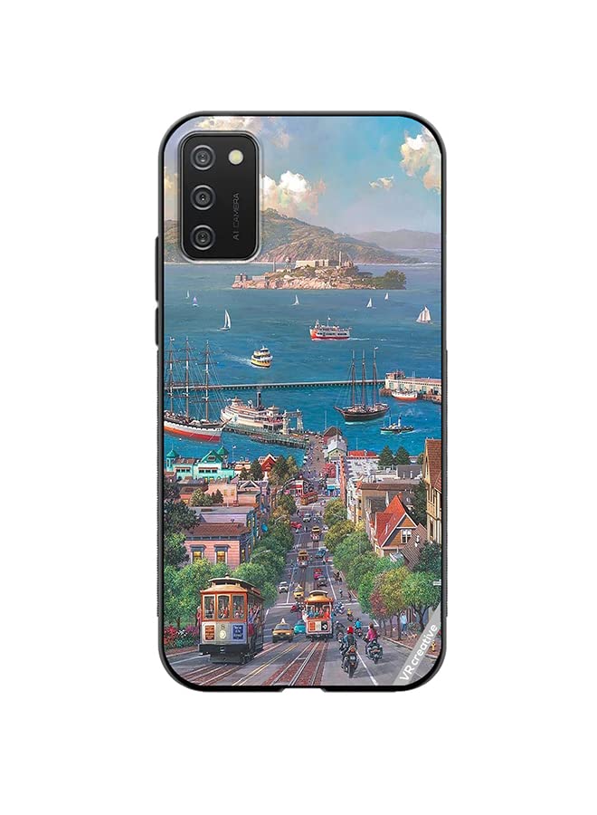 VR CreativeProtective Case Cover For Samsung Galaxy A02S Park West Gallery Design Multicolour