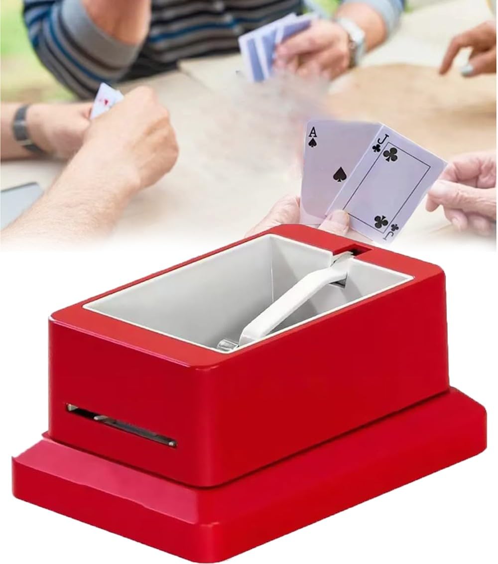 Distribuidor de Cartas Automático Inteligente, Repartidor de Cartas Giratorio, Máquina Automática de Repartidor de Cartas de Póquer para 1-8 Jugadores