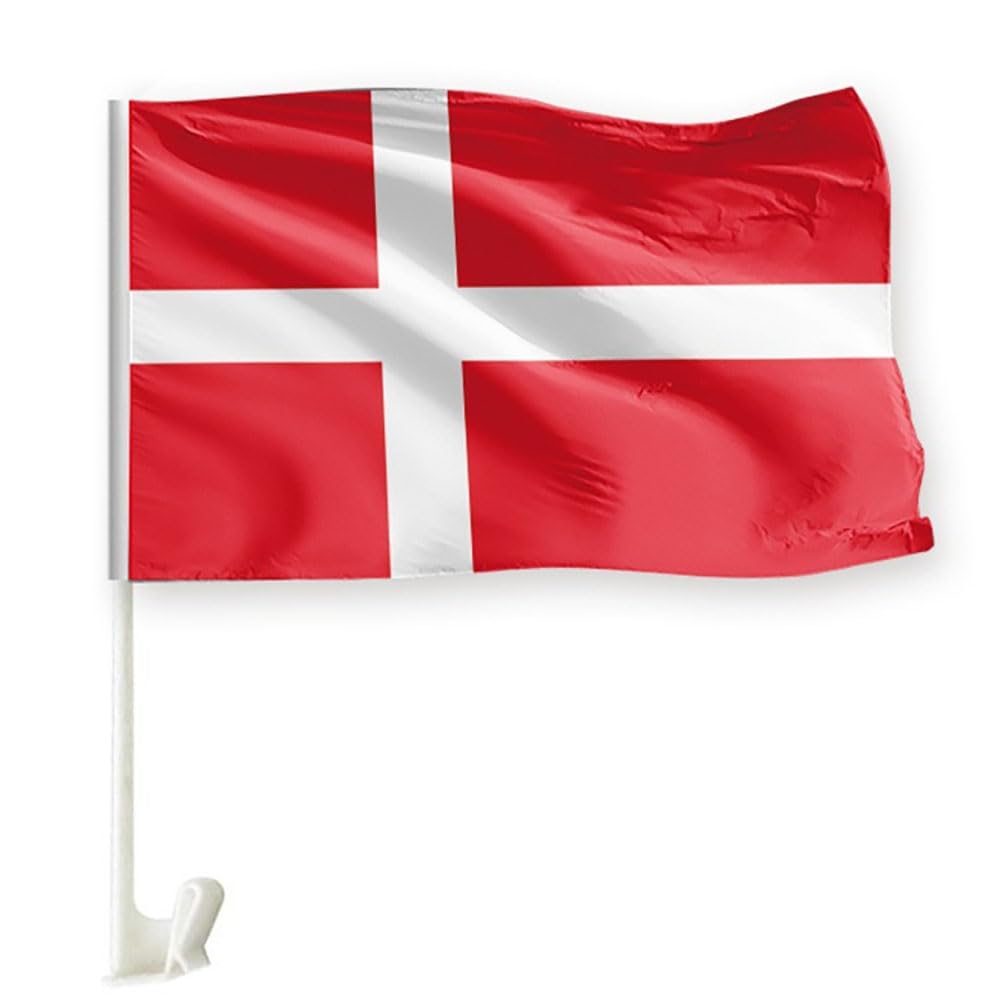 Drapeau de voiture Danemark foot support de fenêtre accessoire de match