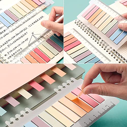 Image of Sticky Tabs Sticky Index Tabs for Annotating Books Page Markers Transparent Sticky Notes Colorful Morandi Sticky Book Tabs (1 Packs | 200 Pcs Notes)