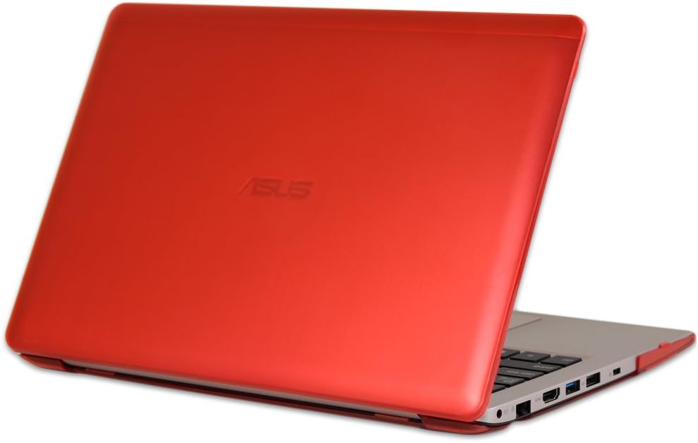 mCover iPearl Hard Shell Case for 11.6" ASUS VivoBook X202E / S200E / Q200E TouchScreen UltraBook laptop - Red