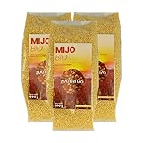 Pack 3x Mijo Bio 500 g Naturitas Essentials | Vegano | Agricultura ecológica