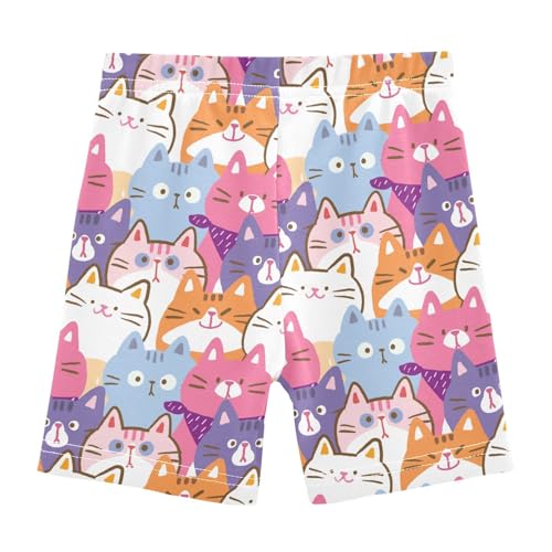 CaTaKu Girls Bike Shorts Cotton Cartwheel Shorts for Girls Toddler Clothes Size 4-10Y2