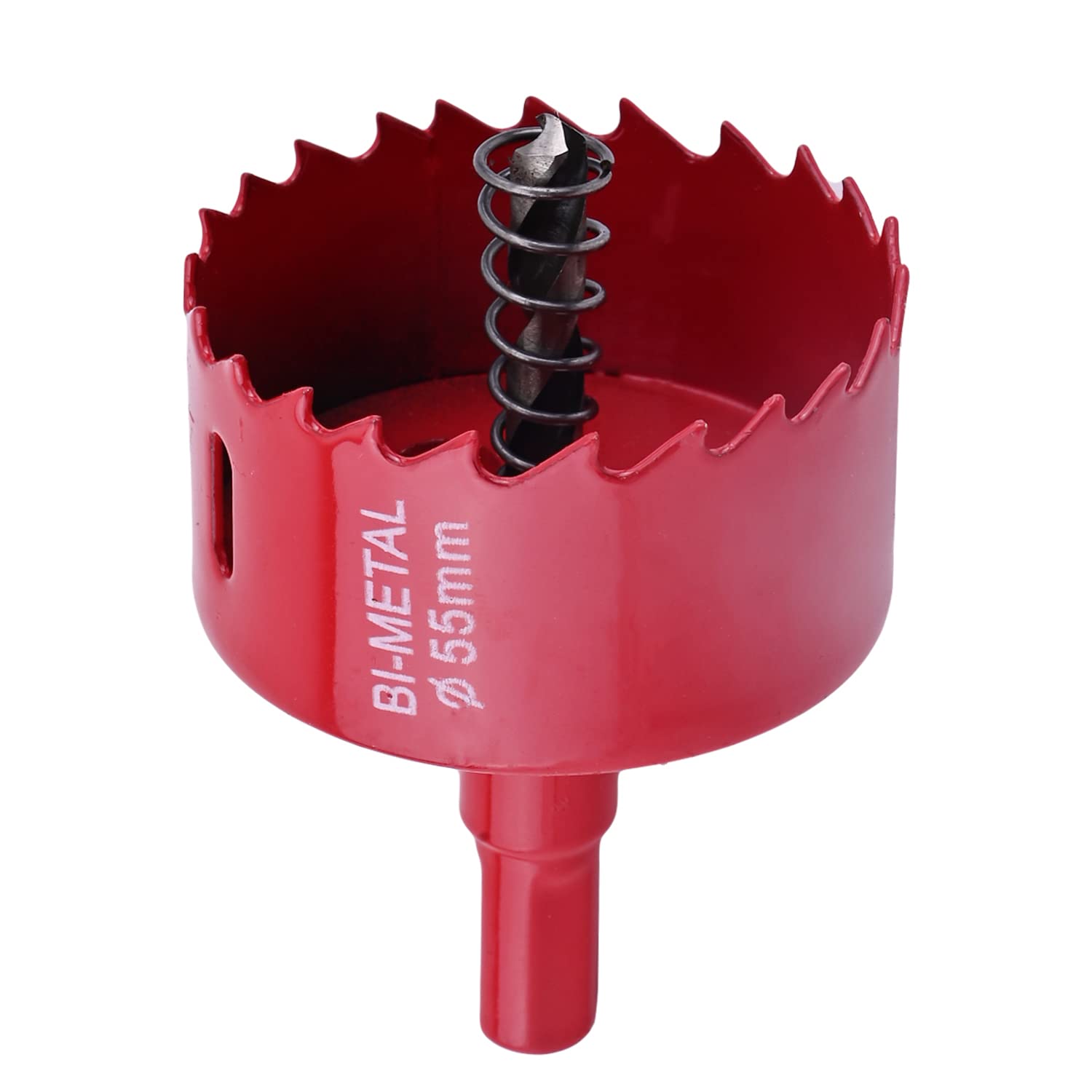 Utoolmart 55mm Bi-Metal Hole Saw M42 High Speed Steel Holesaw Blade 25mm Cutting Depth Opener Cutter Drill Bit with Triangular Handle for Wood Sheet Metal Plastic Fiberboard — image 1