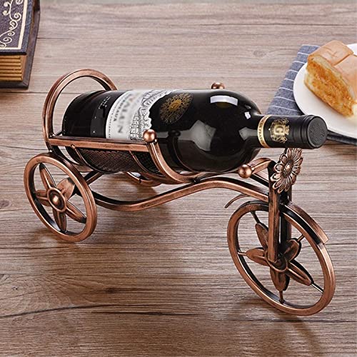 Soporte para botellas de vino de hierro vintage miniatura 4
