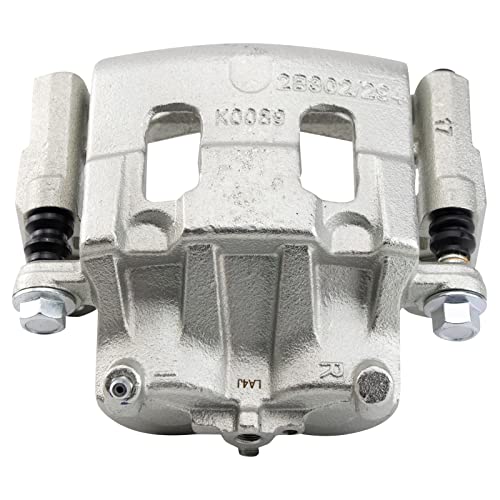 Image of TRQ Front Brake Caliper Set Zinc Coated Brackets Compatible with 2007-2014 Ford Edge 2007-2015 Lincoln MKX