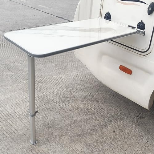 YZWZZXC Wohnmobil Tisch, Camping Table, Klappbar und Hochklappbar, Einsetzbar im Auto, Auf Wohnwagen und Yachten