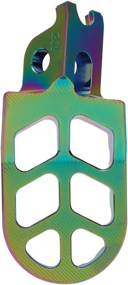 Image of JFG RACING Dirt Bike Foot Pegs,CNC Rest Pedal Footpegs for CR125 CR250 02-11 /CRF150R 07-24 /CRF250R 04-24 /CRF300L 21-24 /CRF450R 02-24 /CRF250X CRF450X CRF250RX CRF450RX CRF250L CRF1100L-Metallic