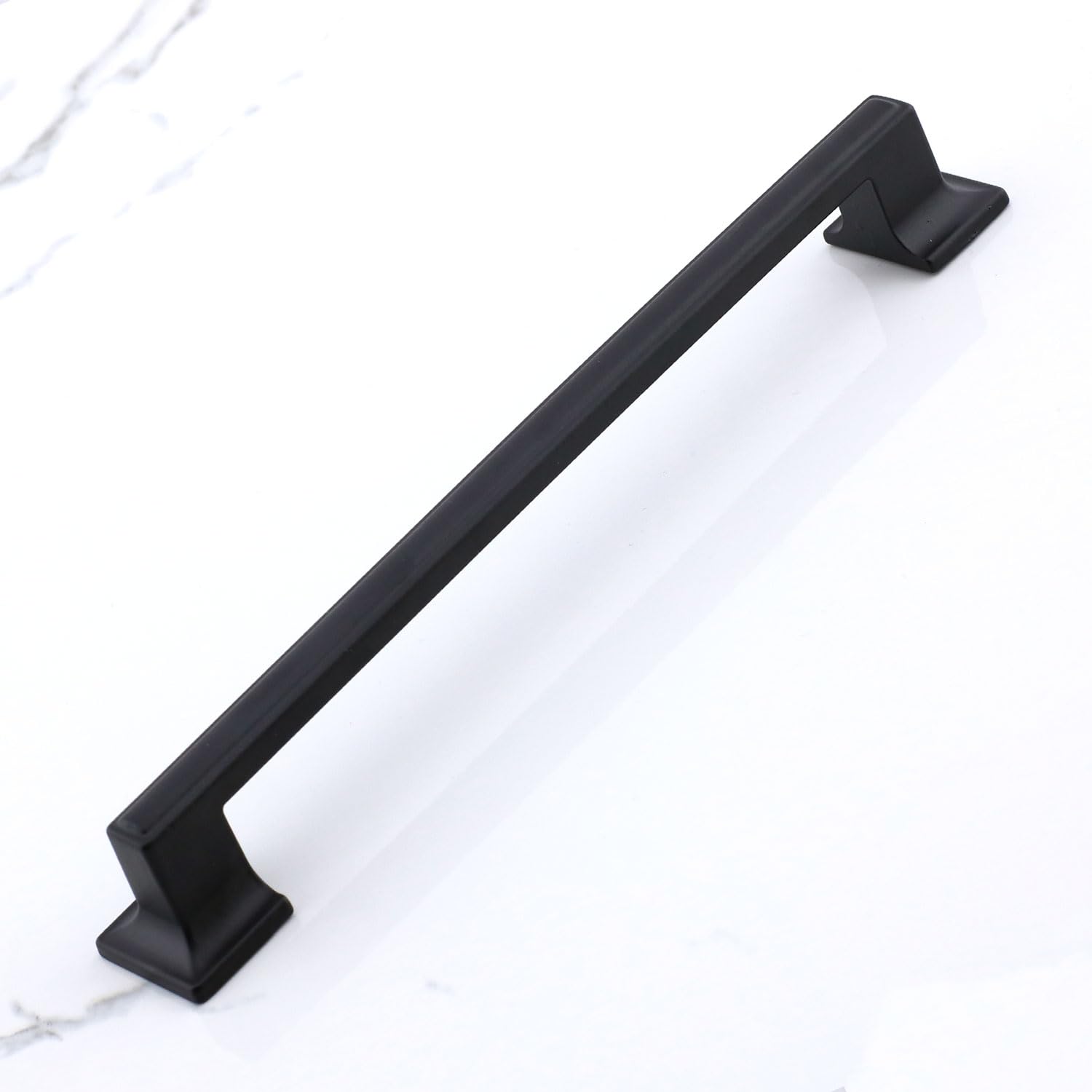 Badem10 Gama 224 mm Siyah Kulp Metal Mobilya Çekmece Dolabı Mutfak Dolap Kulpları Kapak Kulbu Kulpu 22.4 cm