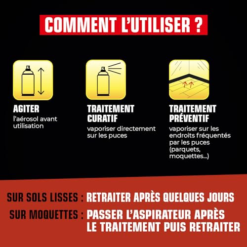 Aérosol puces et larves K.PRO formulation haute performance - 4