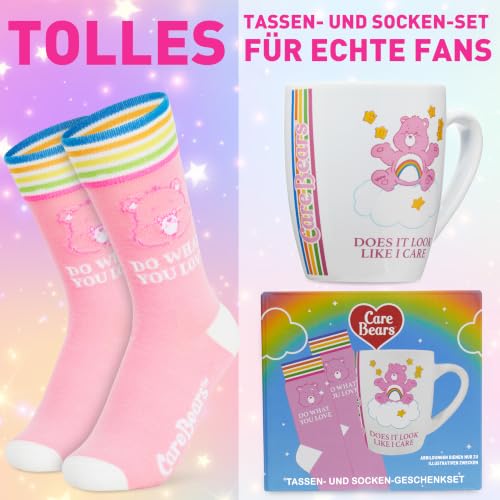 Get Trend Glücksbärchis Socken und Tasse Set, Bequeme One Size Strümpfe 35-41 & Keramik Kaffee Tasse 315 ml/11oz… – Ansicht 3