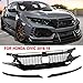 Nuova Parte di Ricambio Griglia del Cofano Anteriore in Mesh Stile JDM-Ctr per Honda Civic 2016-2019 Decima Generazione Nero Lucido