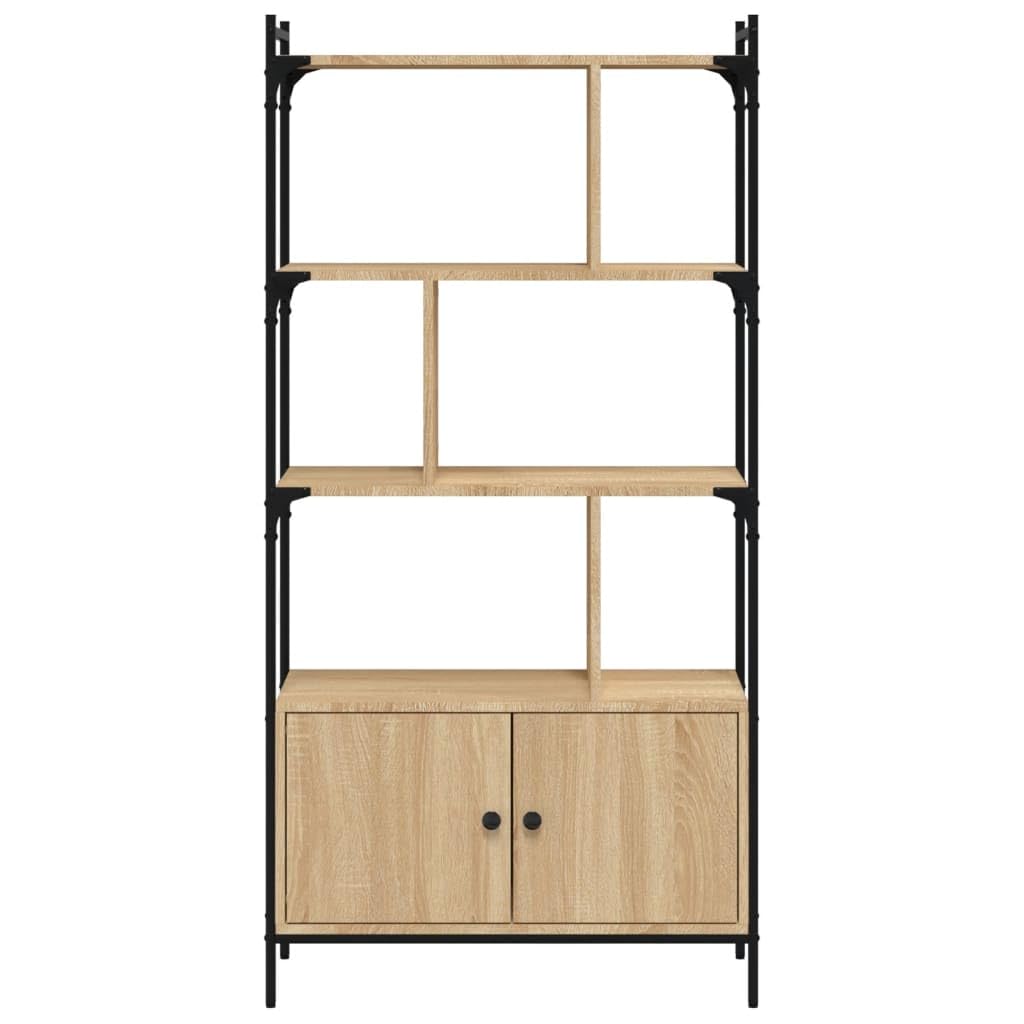 Libreria con ante in rovere Sonoma 76,5 x 30 x 154,5 cm