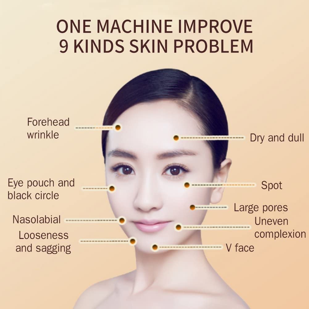 Máquina De Radiofrecuencia RF Dispositivo De Estiramiento Facial Para Eliminación De Arrugas Masajeador Facial Para El Acné Y Las Arrugas, Aclaramiento De La Piel, Antienvejecimiento