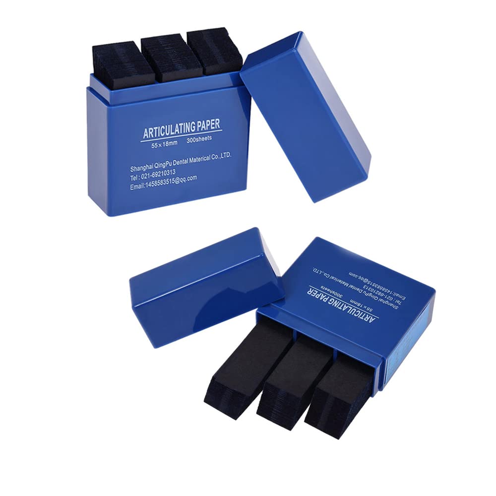 Papel de articulación 600 unidades tiras cuidado dental azul