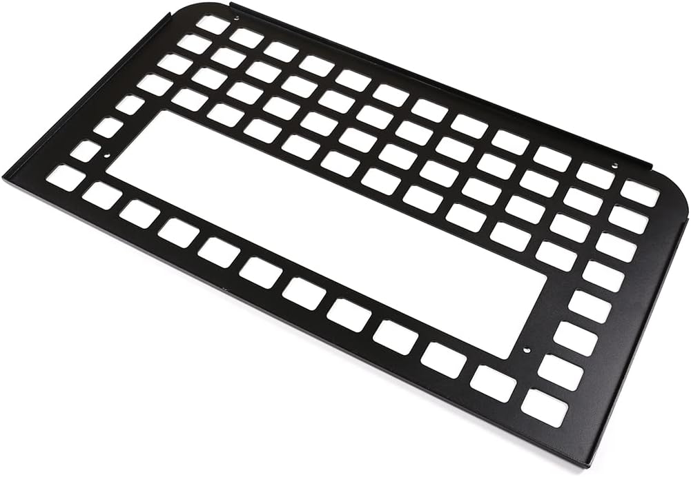 YIWANG Black Aluminum Alloy Car Trunk Storage Basket Organizer For Land Rover Defender 110 2020-2022 Auto Accessories (Tailgate Storage Cargo ShelF -A)