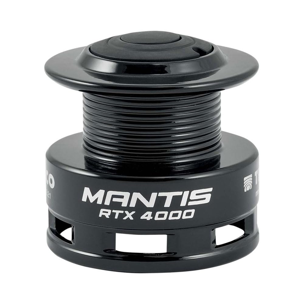 Mulinello Trabucco Mantis RTX – Frizione Posteriore, Misure 2000, 3000, 4000 – 2+1 Cuscinetti, Bobina Long Cast in Alluminio, Bobina Extra – Ideale per Spinning e Feeder