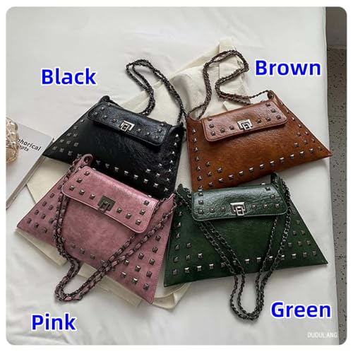 Rivet Decor Crossbody Bags Purse for Women Trendy All-match Shoulder Sling Bag Handbag Fashion Versatile Casual Large4