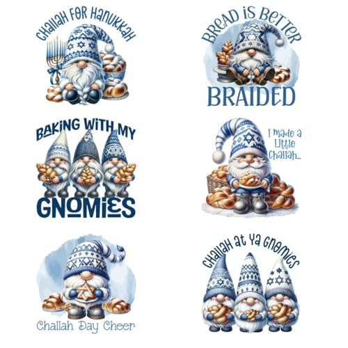 Blue Santa Claus, Hanukkah Iron Transfer Patch Heat Transfer Sticker Vinyl Design Iron Applique T-Shirt Clothing DIY Craft Applique Clothing Decoration (P1)