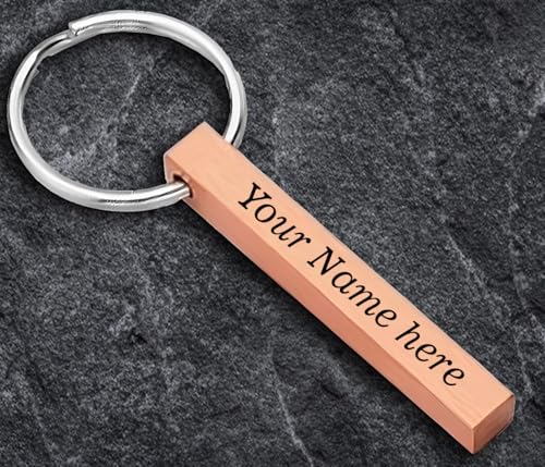 Image of KlowAge Personalized Custom Message Names Bar Keychain