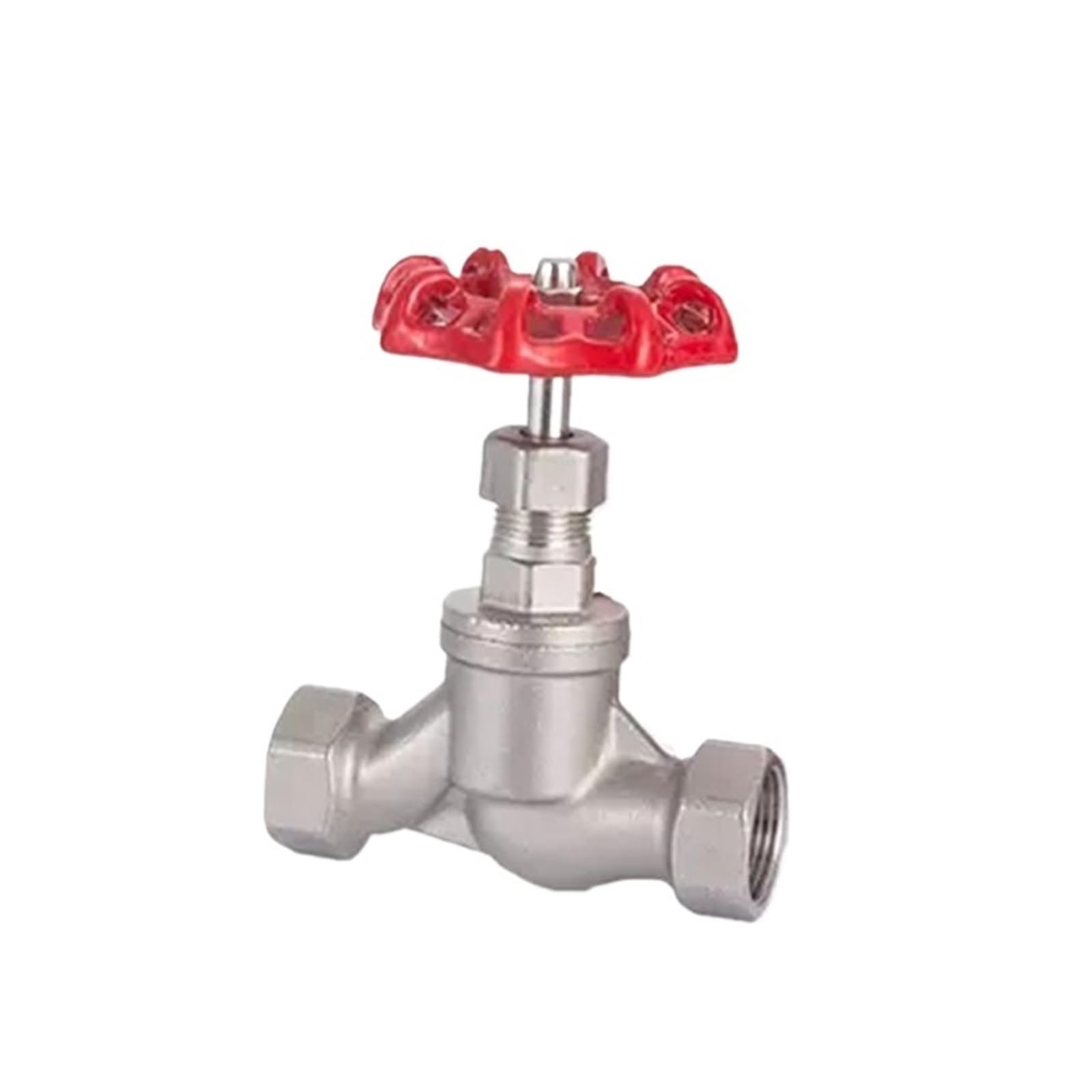 Válvula de cierre Válvula de cierre de acero inoxidable SS304 tipo S de 1/2" y 3/4" DN15 DN20, válvula de cierre con rosca hembra, válvula de globo de 1,6 Mpa(DN20)