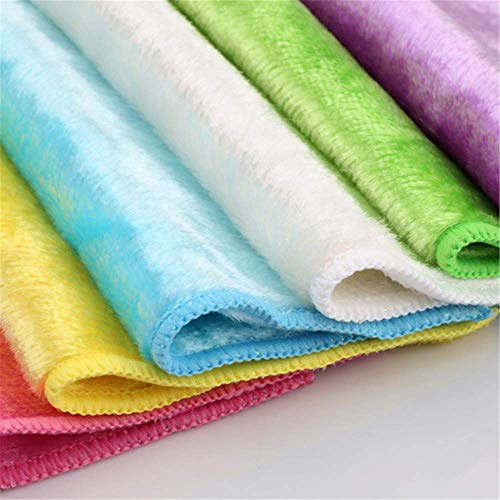 Antihaft-Öltuch Doppelseitig Dick Saugfähig Lappen Holzfaser Helle Seide Küchentuch Weiß 18 * 23Cm