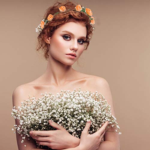 Cosweet 20 Pieces Flower Wreath Crown Headband, Multicolor Wedding Festival Party Flower Hair Garlands In Bulk For Women Girls Brides #TOP3