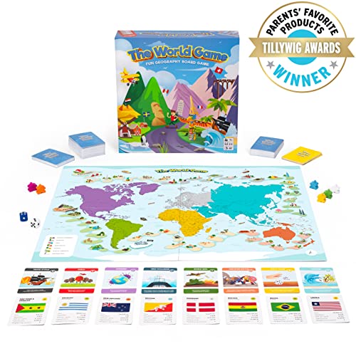 The World Game BGEN423 Fun Geography Board Game thumb #2