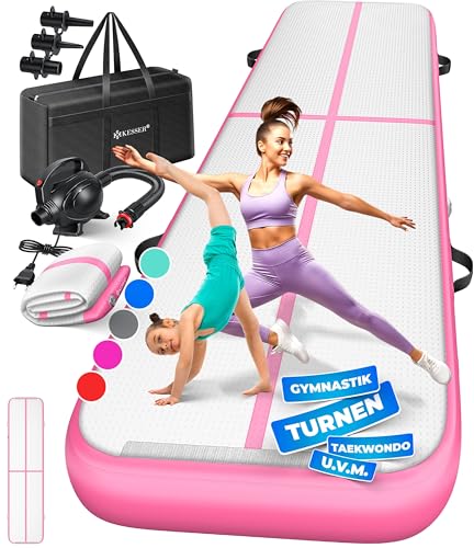 KESSER® Turnmatte Aufblasbar Airtrack Fitness-Matte...