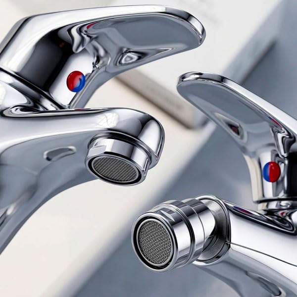 081 Store - Set 2 Rubinetti Bagno per Lavabo e Bidet con 2 Tappi Lavandino Bagno Click Clack, Miscelatori Monocomando in Ottone Cromato con Flessibili Inclusi