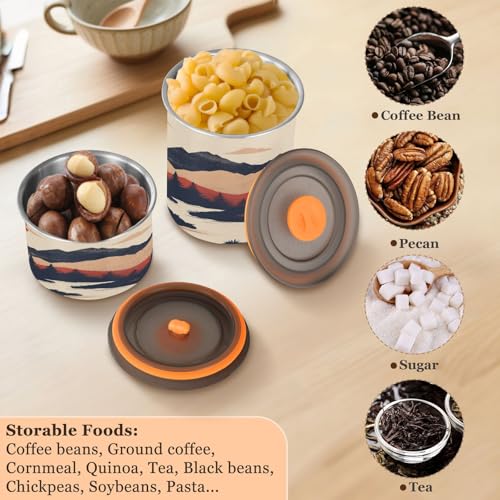 Contenedor de café hermético de acero inoxidable Blueangle 900 ml miniatura 5