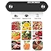 Vacuum Sealer Machine, Compact Automatic Air Sealing System Preservation with Dry & Moist Food Modes for Food Saver Vacuum Sealer Storage, Led Indicator Lights, With 10pcs Precut Bags.