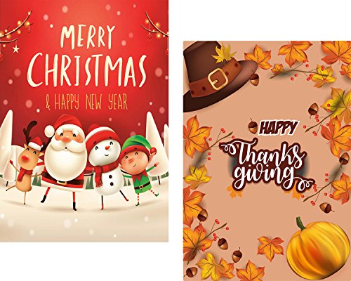 Seasonal Garden Flags Set of 10 for Outdoors - 10 Pack Assortment of 12x18 inch Small Holiday Yard Flags - Double Sided Colorful Design for All Seasons and Holidays - Premium Quality Durable Material