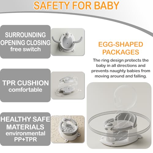 Bolloco YD-998 Baby Bath Seat, Baby Bath Must-Have For 6 Months And Up, Baby Bath Tub Seat thumb #4