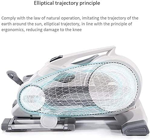 Image of Mini Stepper Elliptical Machine Fitness Exercise Trainer with Non-Slip Pedal and Adjustable Resistance, HD Display，Suita